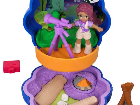 Polly Pocket Tiny Pocket Places Camping Compact! Shani Doll Online