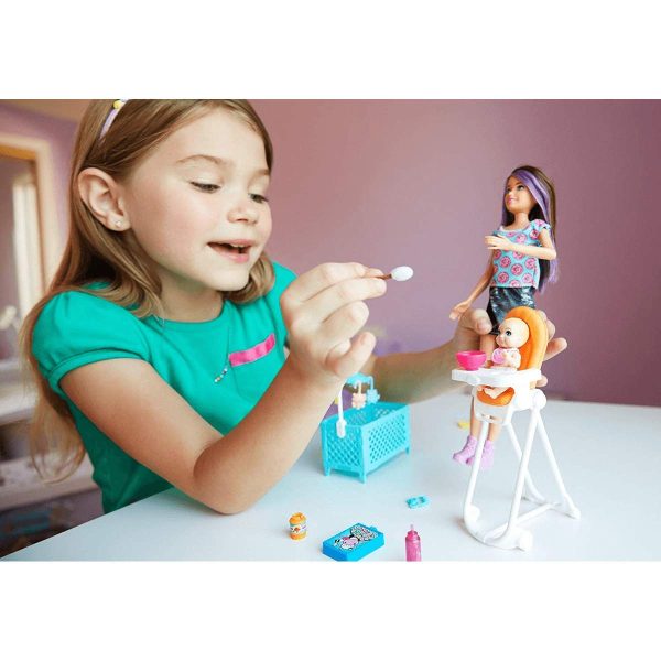 Barbie Skipper Babysitters Inc. Doll and Feeding Playset Discount