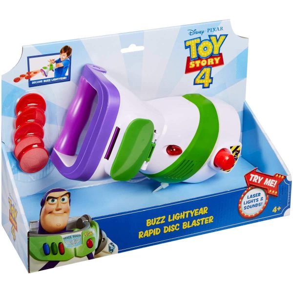 Disney Pixar Toy Story 4 Buzz Lightyear Rapid Disc For Sale