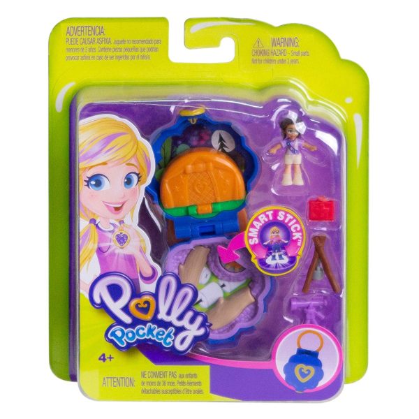 Polly Pocket Tiny Pocket Places Camping Compact! Shani Doll Online