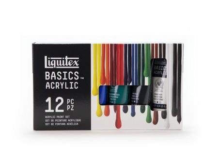 Akryylivärilajitelma 12x22ml Liquitex Basics Acrylic Fashion